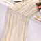 6Pcs 10 Ft Gold Table Runners - Sheer Chiffon Tulle Cheesecloth (Gold)
